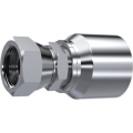 One piece double hexagonal BSP female 60° cone