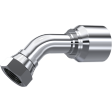 One piece BSP female cone 60° w/o´ring (45° Elbow) Z581180606