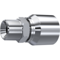 One piece NPT male pipe straight