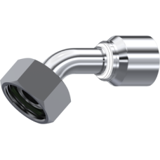 Stainless Steel One piece Metric female cone 24° (45° Elbow) Z58306161006