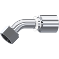 Stainless Steel One piece ORFS Swivel female (45° Elbow)