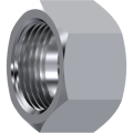 Stainless Steel DIN 2353 Metric Nut inside silver-plated