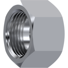 Stainless Steel DIN 2353 Metric Nut inside silver-plated Z EMS 16