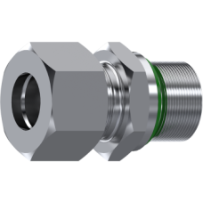 Stainless Steel DIN 2353 Straight male stud coupling BSP cylindrical with captive seal Z AL 10 R 1/2WD Stainless Steel DIN 2353 Straight male stud coupling BSP cylindrical with captive seal Z AL 10 R 1/2WD