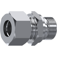 Stainless Steel DIN 2353 Straight male stud coupling BSP cyl. 60° Z AL 10 RC 1/2