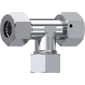 Stainless Steel DIN 2353 Adjustable stud barrel TEE with o.ring