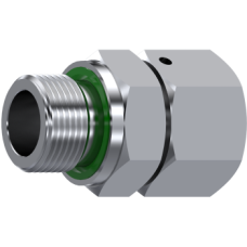Stainless Steel DIN 2353 Straight stud standpipe adaptor Metric with captive seal-metric swivel fem. Z RAS 30M42X2TLMWD