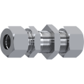 Stainless Steel DIN 2353 Straight bulkhead coupling
