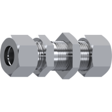 Stainless Steel DIN 2353 Straight bulkhead coupling Z SVL 10