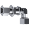Stainless Steel DIN 2353 Elbow bulkhead coupling