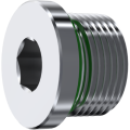 Blanking plug with captive seal Metric cylindrical