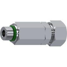 Stainless Steel DIN 2353 Non-return valve flow from male stud end BSP cylindrical Z RHVL 10 R 1/4