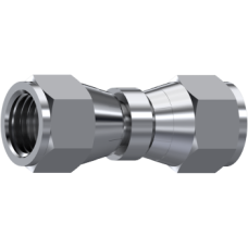 Stainless Steel Straight adaptor swivel female JIC 37° ZS73006