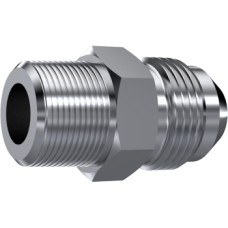 Stainless Steel Straight adaptor male JIC 37° - male BSPT ZS2100610