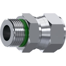 Stainless Steel Adaptor male O.Ring Boss - swivel female JIC 37° ZS38006