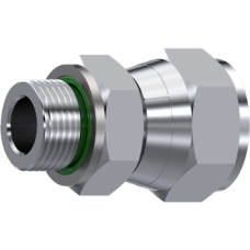 Stainless Steel Straight adaptor male BSP - swivel female JIC 37° ZS1800610