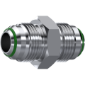 Stainless Steel Straight union JIC 37° with o.ring