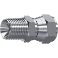 Stainless Steel Straight adaptor swivel female JIC 37° - male NPT pipe