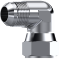 Stainless Steel 90° Elbow swivel female JIC 37° - male JIC 37°