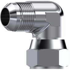 Stainless Steel 90° Elbow swivel female JIC 37° - male JIC 37° ZS67506