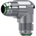 Stainless Steel 90° Elbow male - male JIC 37° with o.ring