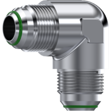 Stainless Steel 90° Elbow male - male JIC 37° with o.ring ZS50006OR