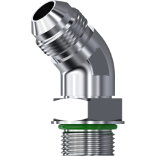 Stainless Steel 45° Adjustable stud elbow male - male JIC 37° ZS77506