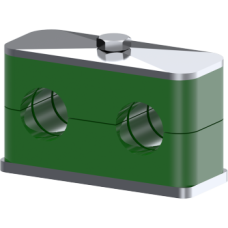 Stainless Steel Double clamp - parallel ZAZCFS06