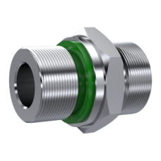Stainless Steel DIN 2353 Straight male stud coupling BSP cylindrical with captive seal, only body Z STA AL 10 R 1/2WD