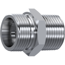 Stainless Steel DIN 2353 Straight male stud coupling BSPT only body Z STA AKL 10 R 1/2