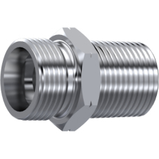 Stainless Steel DIN 2353 Straight male stud coupling NPT only body Z STA AKL 10 1/2 NPT