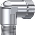 Stainless Steel DIN 2353 Male stud elbow BSPT only body