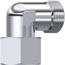 Stainless Steel DIN 2353 Adjustable stud elbow with o.ring only body Z STA EEL 10 TLM