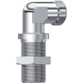 Stainless Steel DIN 2353 Elbow bulkhead coupling only body