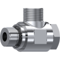 Stainless Steel DIN 2353 Banjo coupling with captive seal and o.ring BSP cylindrical only body