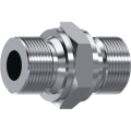 Stainless Steel Adaptor male BSP - male BSP flat seat