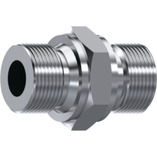 Stainless Steel Adaptor male BSP - male BSP flat seat Z101104