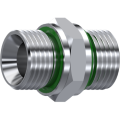 Stainless Steel Adaptor male  BSP 60° - male BSP 60° captive seal