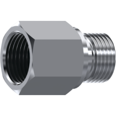Stainless Steel Adaptor male BSP 60° - fixed female BSP Z106002 Stainless Steel Adaptor male BSP 60° - fixed female BSP Z106002