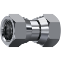 Stainless Steel Adaptor BSP 60° swivel female - BSP 60° swivel female