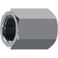 Stainless Steel Adaptor hexagonal female fixed BSP - female fixed BSP