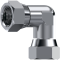 Stainless Steel 90° Adaptor swivel female BSP 60°