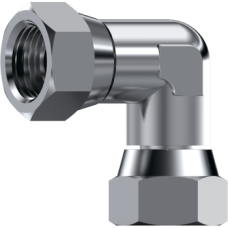 Stainless Steel 90° Adaptor swivel female BSP 60° Z119804