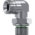 Stainless Steel 90° Adjustable stud elbow male-male BSP