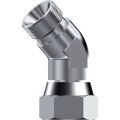 Stainless Steel 45° Adaptor male - swivel female BSP 60°