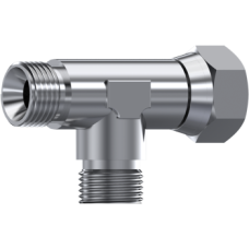Stainless Steel Tees BSP 60° male - male - swivel female Z122204