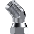 Stainless Steel 45° elbow male NPT - swivel female NPSM