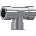 Stainless Steel NPT fixed female tee