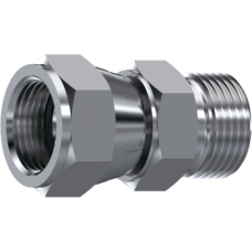 Stainless Steel ORFS Male - 37° JIC Swivel female ZOR3022020