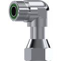 Stainless Steel 90° ORFS swivel female - ORFS male